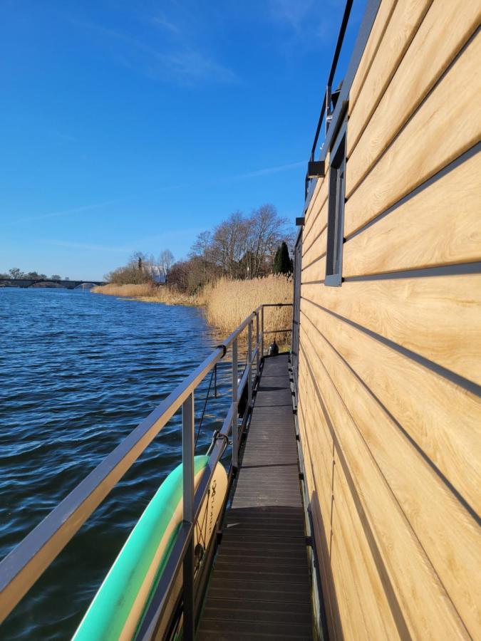 Hausboote Unteres Odertal Hausboot Kranich 호텔 슈베트 외부 사진